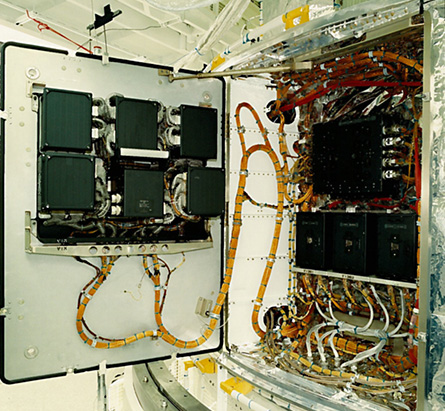 This Hubble data formatting unit suffered a malfunction, requiring further repairs to bring back Hubble online.