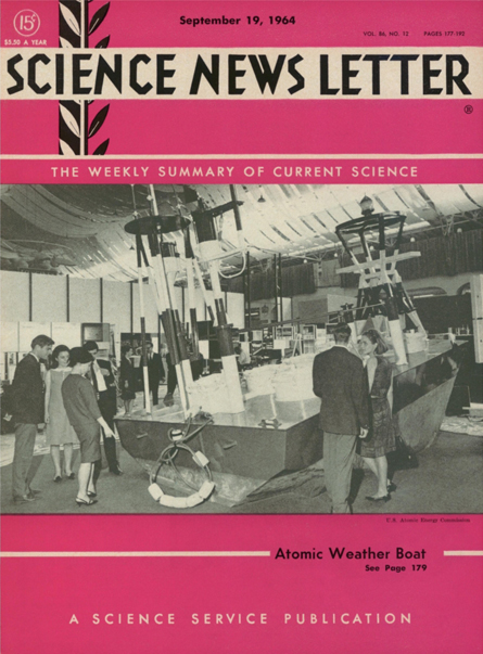 Cover of the September 19, 1964 issue of Science News Letter