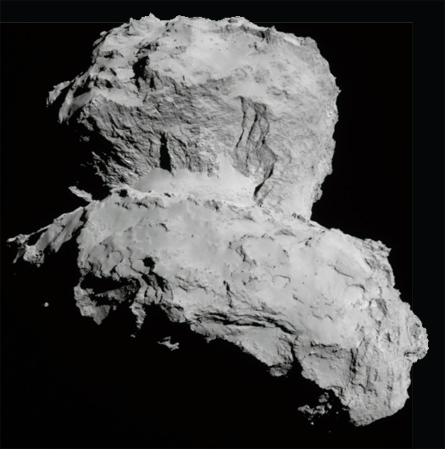 close-up of comet 67P