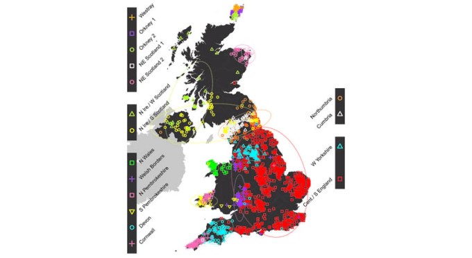 UK Genetics Map