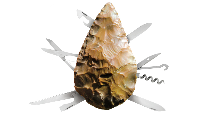 A stone tool