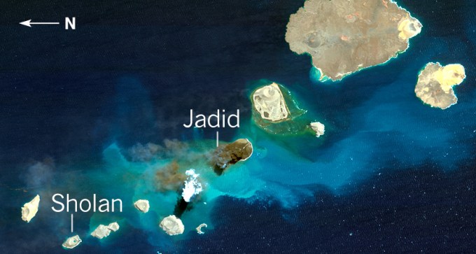 new volcanic islands