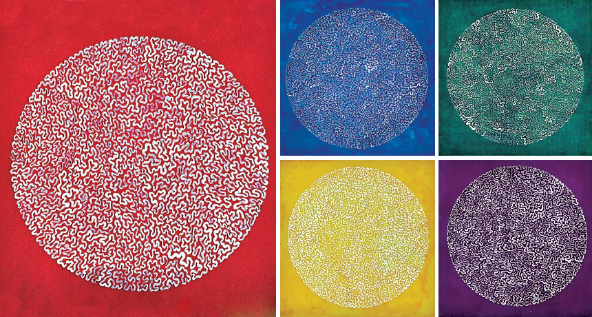 illustration of DNA coiled in a sphere