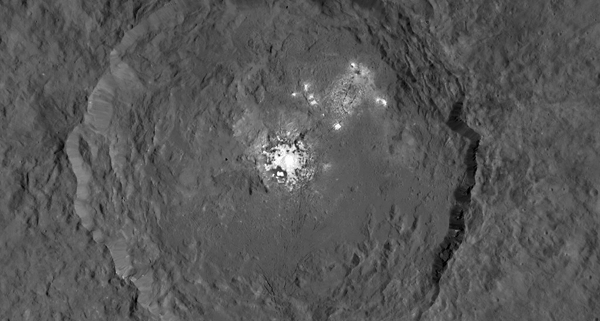 Occator crater on Ceres