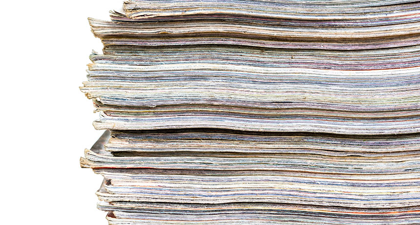 a stack of papers