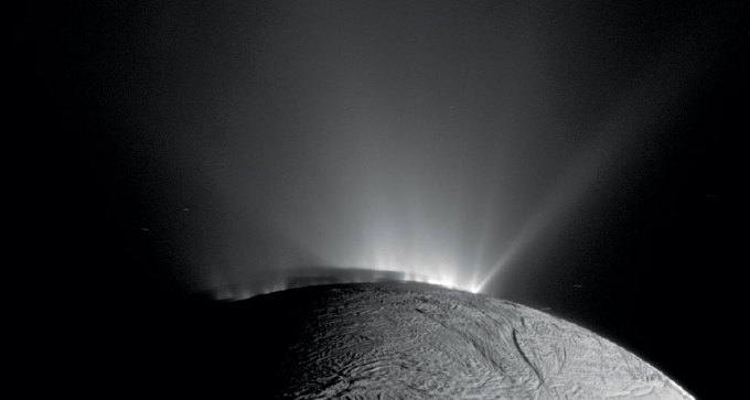geysers on Enceladus
