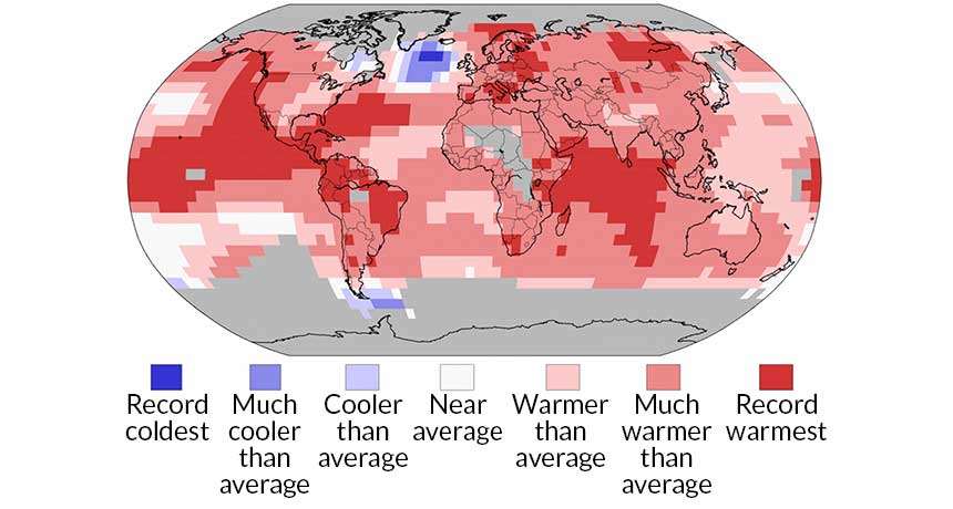 El Niño warming map