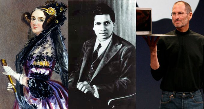 Ada Lovelace, Srinivasa Ramanujan and Steve Jobs