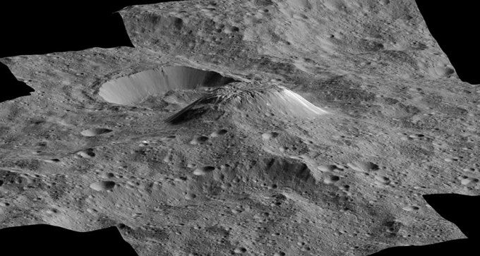 Ahuna Mons on Ceres