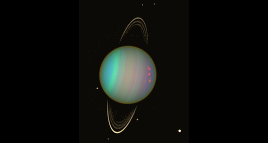 Uranus image from Hubble Telescope