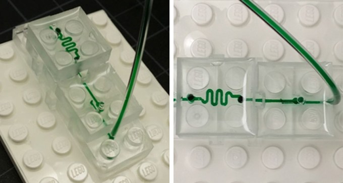 microfluid device made of lego-like blocks