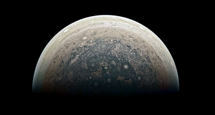 Jupiter's south pole