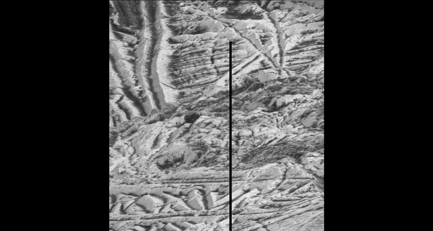 icy surface of Europa