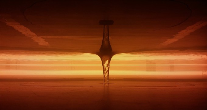 ripples off a vortex