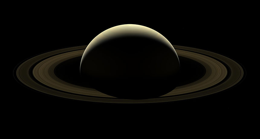 Cassini mosaic of Saturn