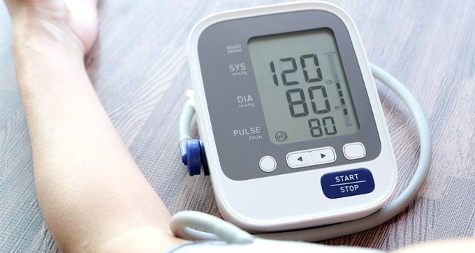 taking blood pressure