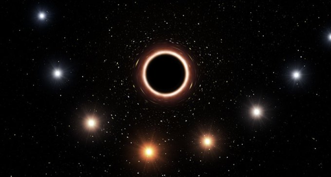 supermassive black hole illustration