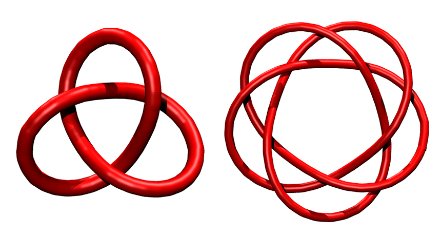 illustrations of molecular knots
