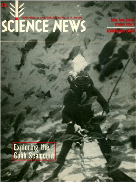 Science News cover from Sept. 21, 1968