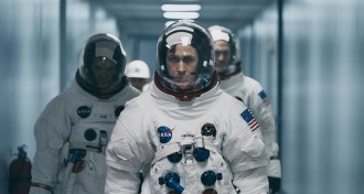 Ryan Gosling as Neil Armstrong in First Man