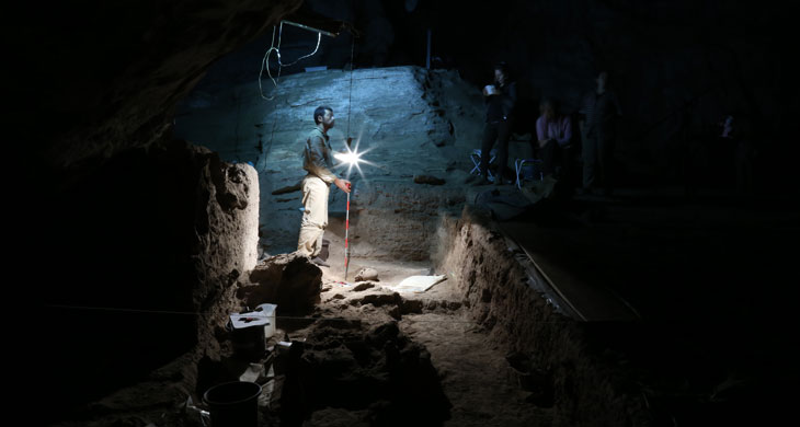 rock shelter in Lapa do Santo, Brazil