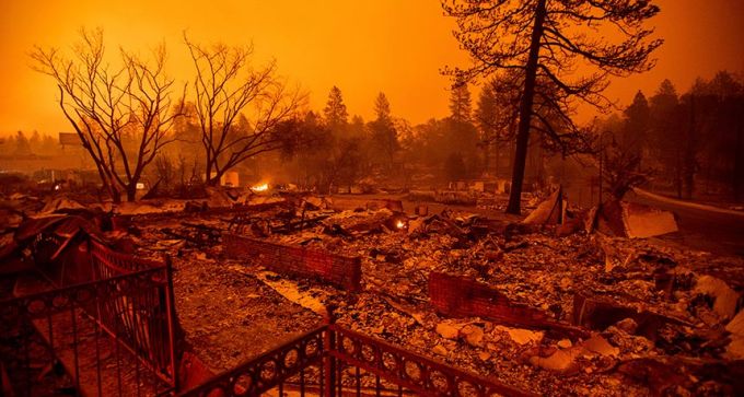 Camp Fire destruction in California