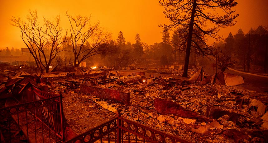 Camp Fire destruction in California