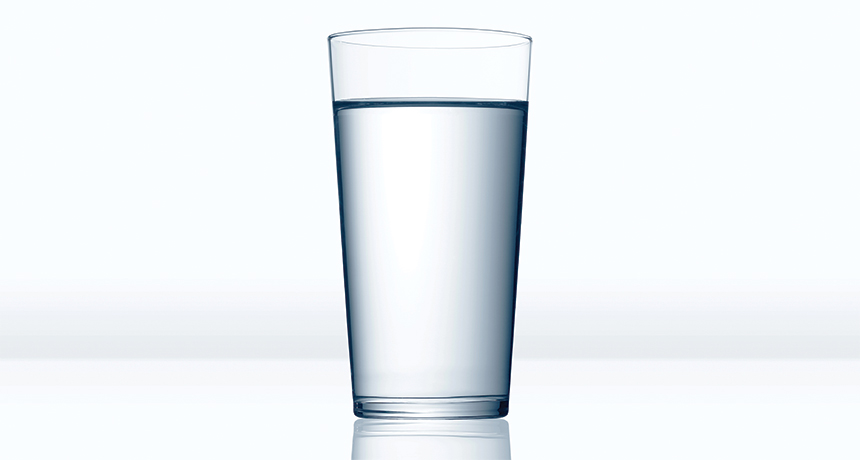 glass of water