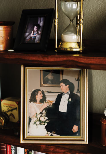 Martha and John Carlin at their 1995 wedding