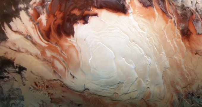 Mars south pole