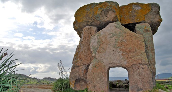 stone megalith in Sardinia