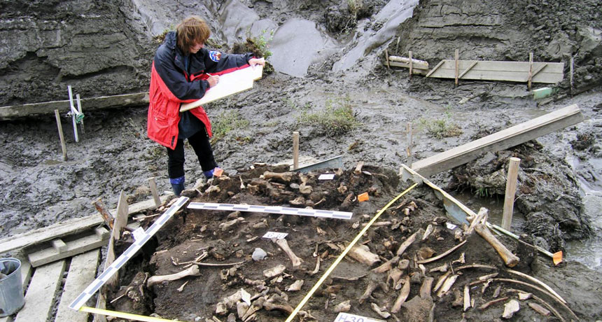 Russian digging site