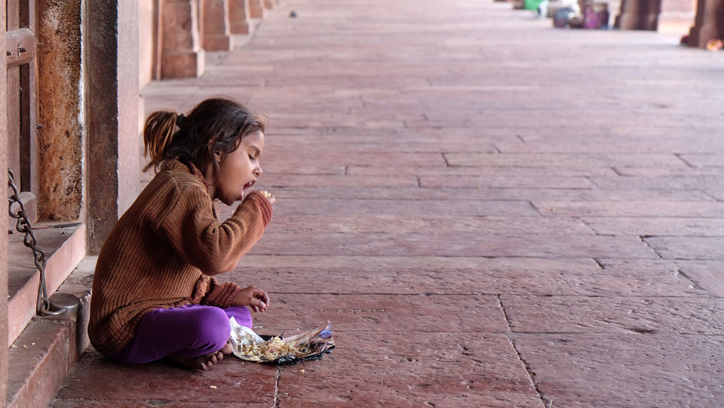 child eating