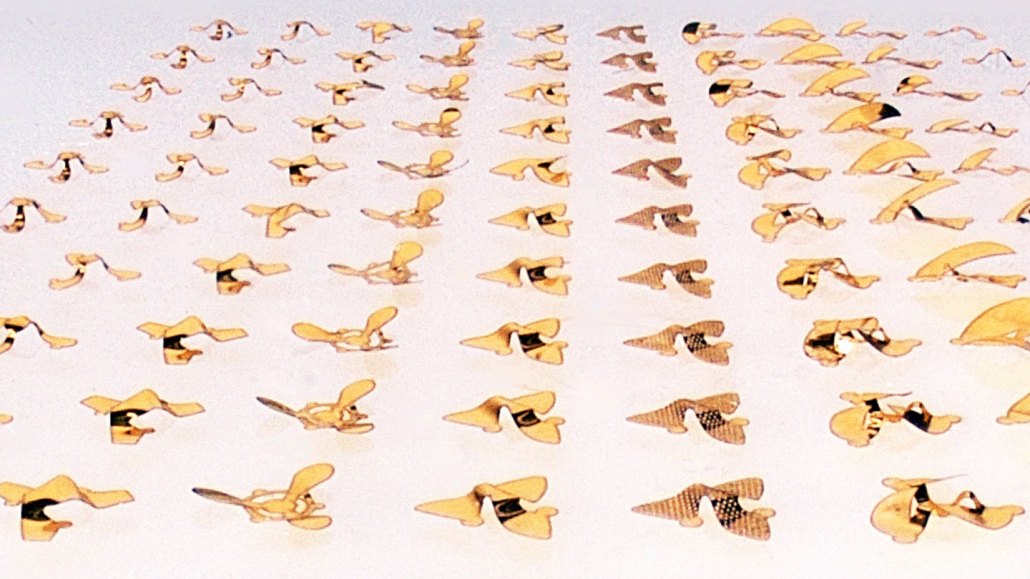 rows of microfliers