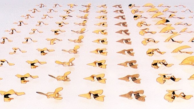 rows of microfliers