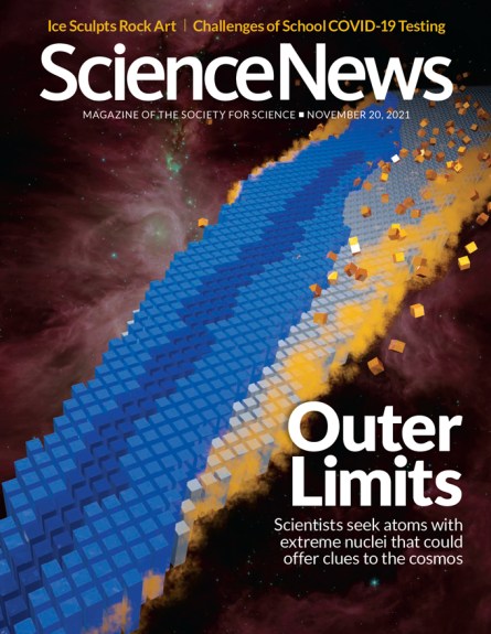 Cover of 11/20/21 issue of Science News
